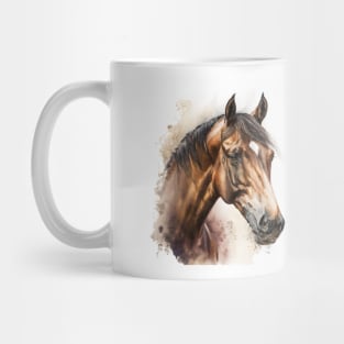 Horse Watercolour Painting Mug